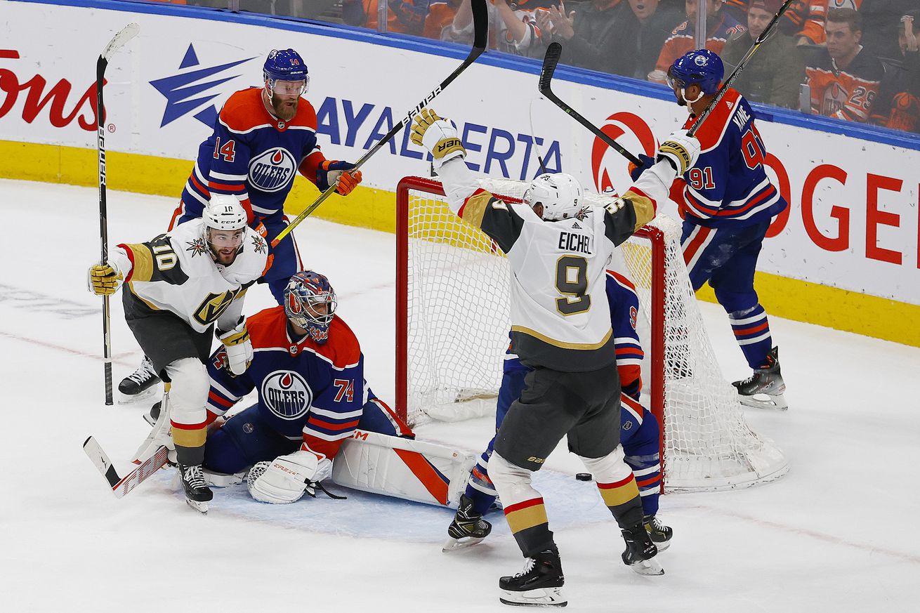 NHL: Vegas Golden Knights at Edmonton Oilers