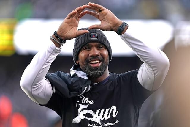Darren Yamashita-USA TODAY Sports Charles Woodson, Raiders