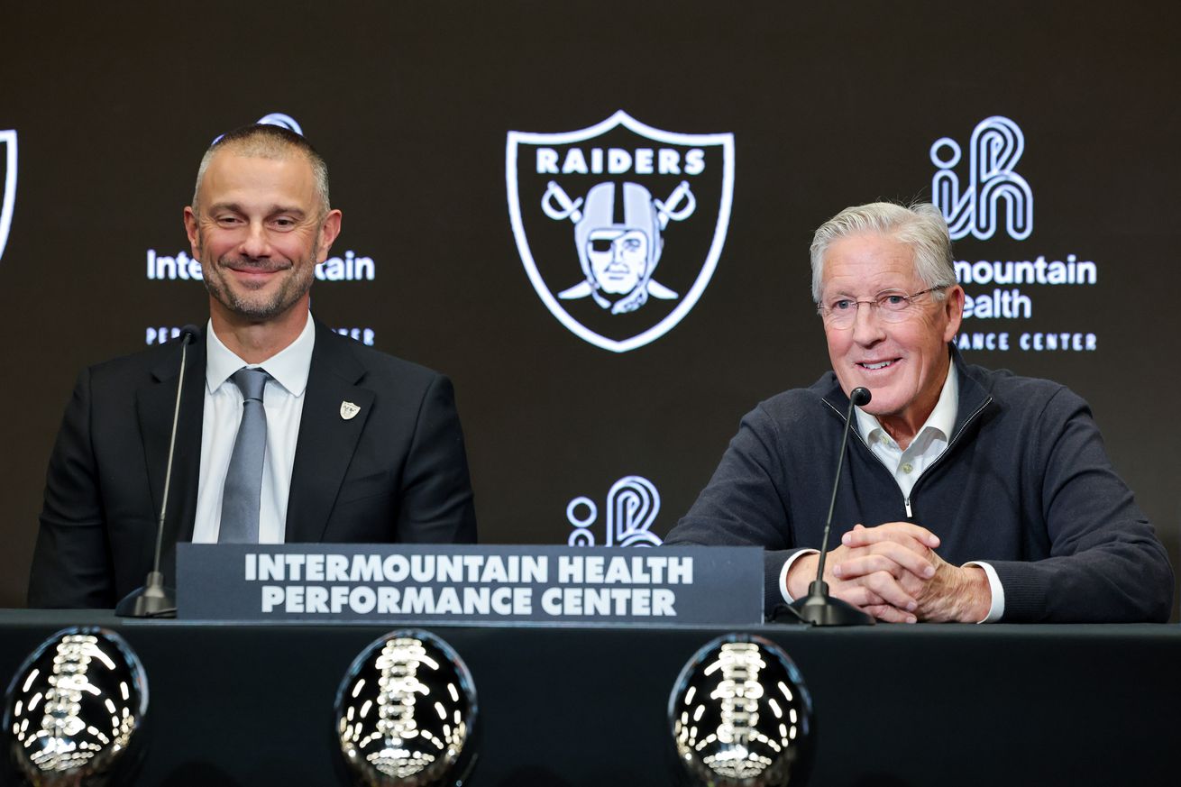 Las Vegas Raiders Introduce Pete Carroll As Head Coach, John Spytek As General Manager