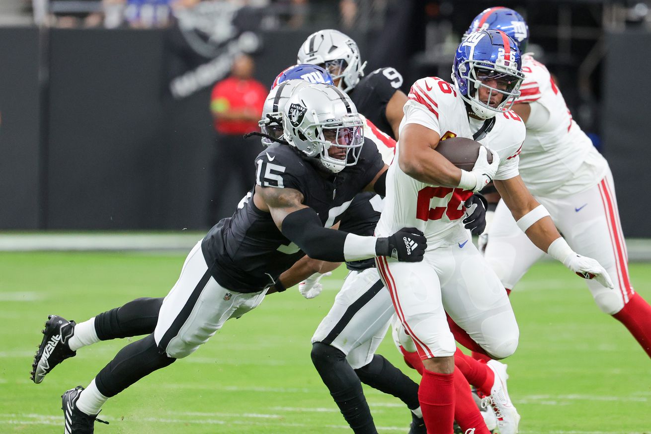 New York Giants v Las Vegas Raiders