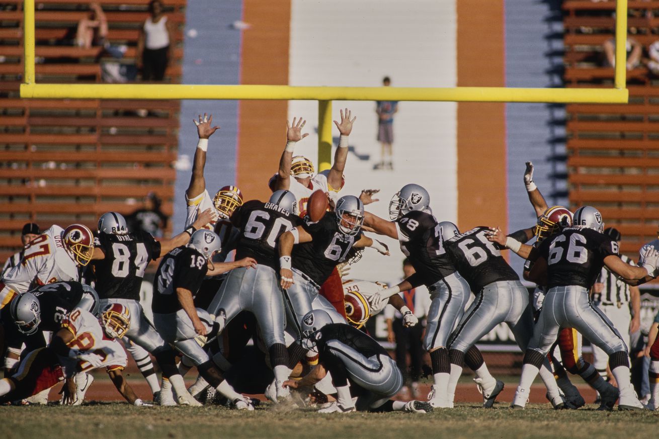 Washington Redskins vs Los Angeles Raiders
